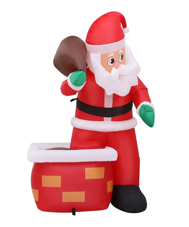 1.2M Christmas Inflatable Santa Illuminated Decorations - Occasions > Christmas > Christmas Decorations
