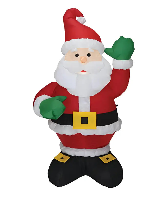 Inflatable Santa Claus figure with LED lighting for Christmas decoration