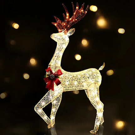 1.5M 100 LED Christmas Lights Reindeer Decorations - Occasions > Christmas