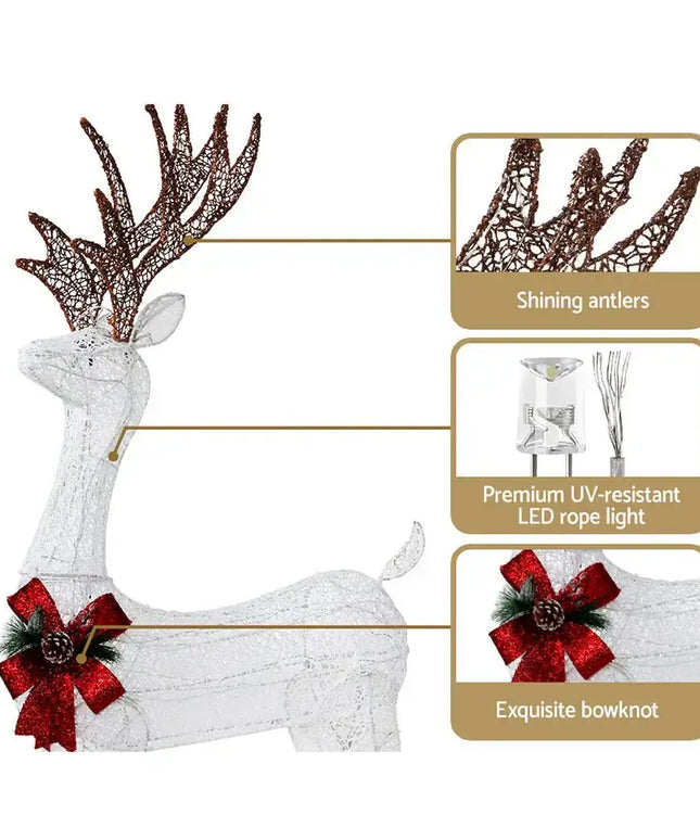 Christmas Lights Motif LED Rope Reindeer Waterproof Outdoor-Occasions > Christmas-Dropli
