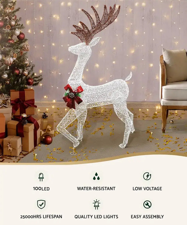 Christmas Lights Motif LED Rope Reindeer Waterproof Outdoor-Occasions > Christmas-Dropli