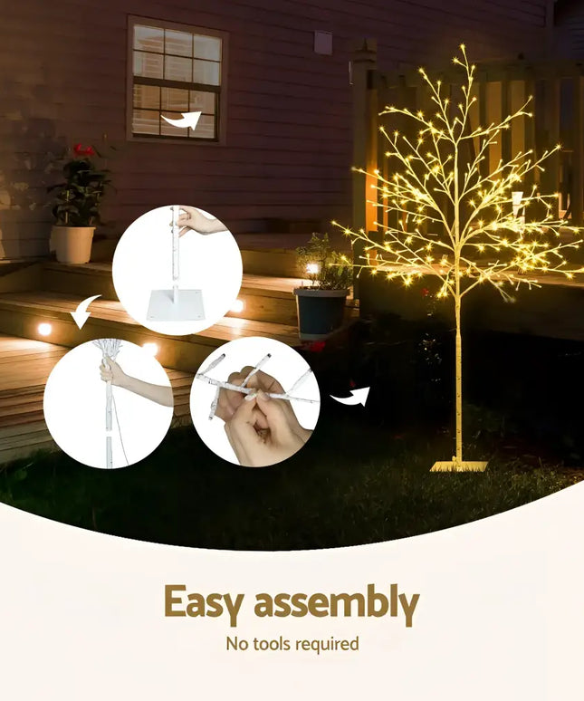 Illuminated decorative tree from the 1.5M Christmas Tree 304 LED Jingle Jollys collection