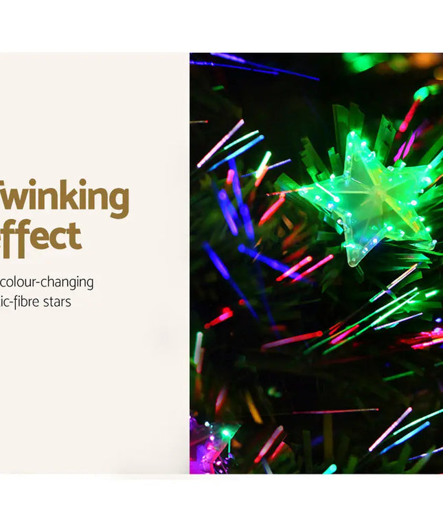 1.5M Optic Fibre LED Multi Colour Christmas Tree - Occasions > Christmas > Outdoor Decorations & Lights