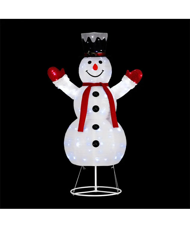 Illuminated snowman decoration from 1.7M Christmas Lights 200 LED Fairy Light Snowman Decorations Jingle Jollys