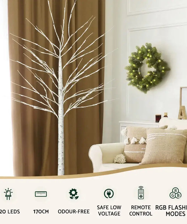 1.7M Christmas Tree 120 RGB LED Lights - Occasions > Christmas > Christmas Trees