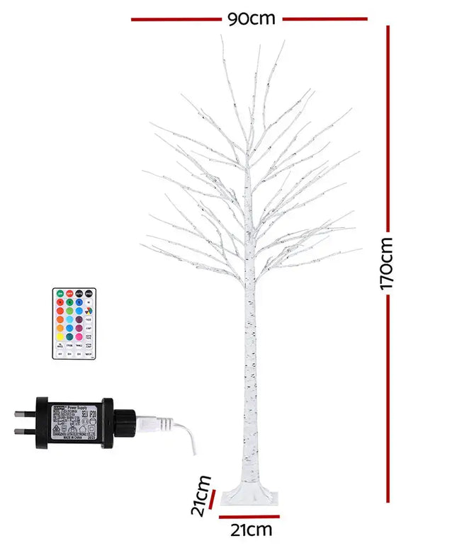 1.7M Christmas Tree 120 RGB LED Lights - Occasions > Christmas > Christmas Trees