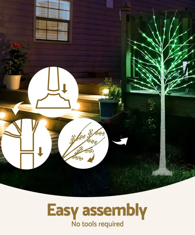 1.7M Christmas Tree 120 RGB LED Lights - Occasions > Christmas > Christmas Trees
