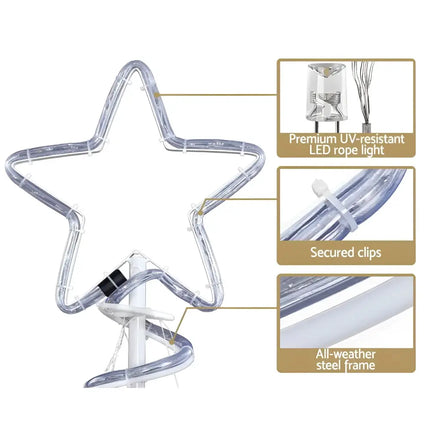 Christmas LED Motif Light 1.88M Tree Waterproof Colourful-Occasions > Lights-Dropli