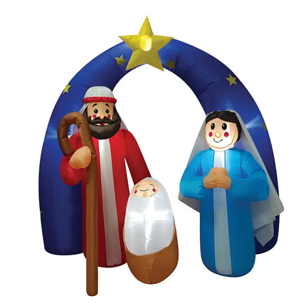 Inflatable Nativity Scene with LED Lights for Christmas decoration