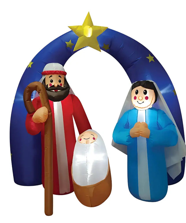 Inflatable Nativity Scene with LED Lights for Christmas decoration