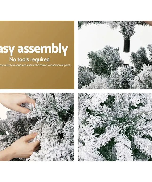 Christmas Tree 1.8M Xmas Trees Decorations Snowy 520 Tips-Occasions > Christmas-Dropli