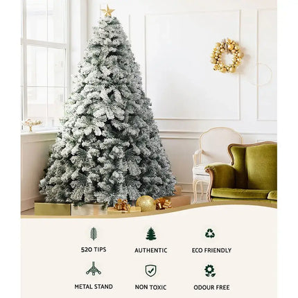 Christmas Tree 1.8M Xmas Trees Decorations Snowy 520 Tips-Occasions > Christmas-Dropli