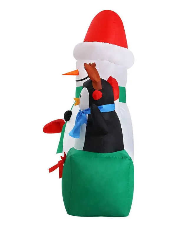 Inflatable Christmas 1.8M Snowman LED Lights Outdoor Decorations-Occasions > Christmas-Dropli