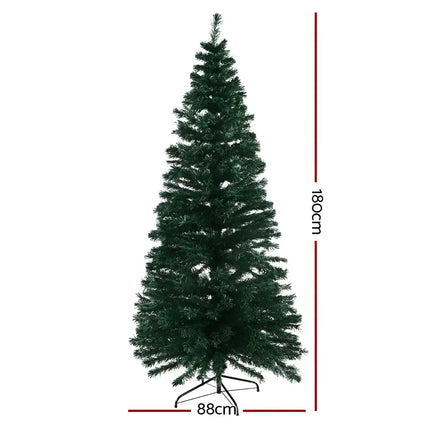 Christmas Tree 1.8M LED Xmas trees Optic Fibre Warm White-Occasions > Christmas-Dropli