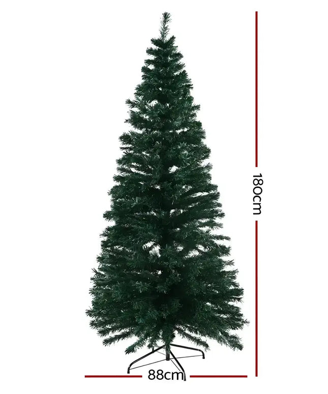 Christmas Tree 1.8M LED Xmas trees Optic Fibre Warm White-Occasions > Christmas-Dropli