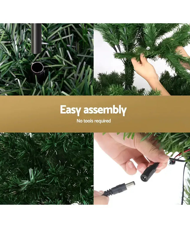 Christmas Tree 1.8M LED Xmas trees Optic Fibre Warm White-Occasions > Christmas-Dropli