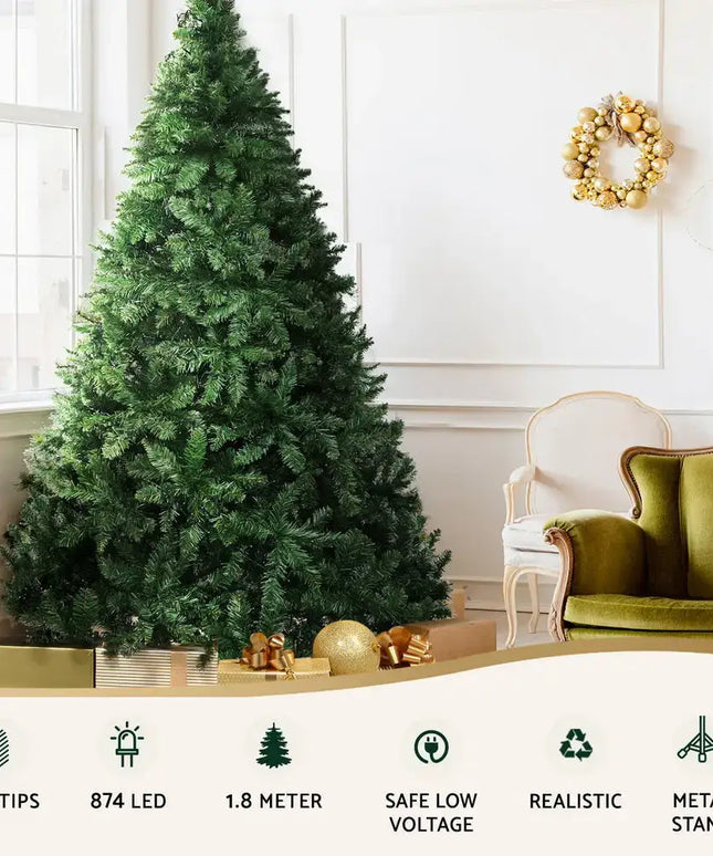 1.8M LED Pre-Lit Christmas Tree - Occasions > Christmas > Christmas Trees