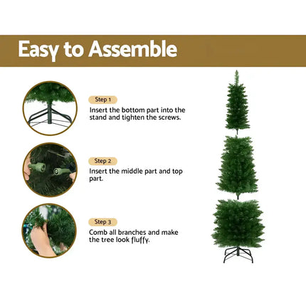Assembly instructions for Jingle Jollys 1.8m Pre-Lit Christmas Tree with 200 LED lights