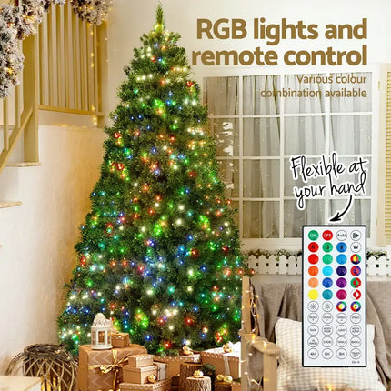 1.8M RGB Remote LED Christmas Tree 890 Tips - Occasions > Christmas > Christmas Trees