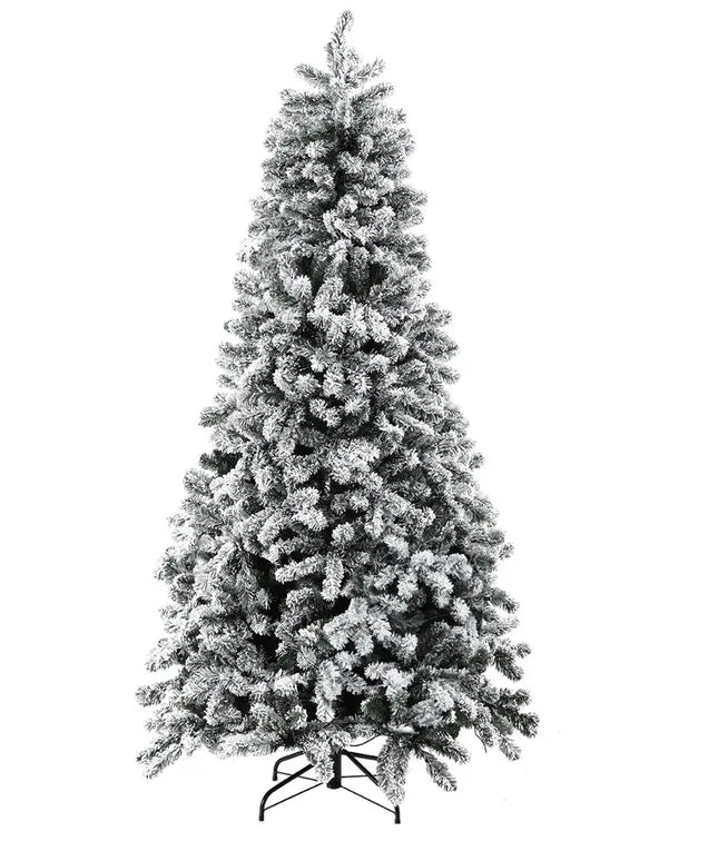 1.8m Snow Flocked LED 8 Light Modes Christmas Tree - Occasions > Christmas > Christmas Trees