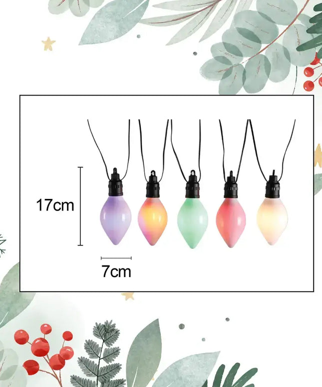 10 LED Connectable Large Pinecone String Light - Christmas & Decoration Lights