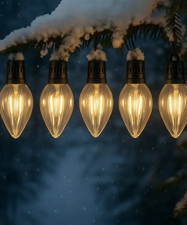 10 LED Connectable Large Pinecone String Light - Warm White - Christmas & Decoration Lights