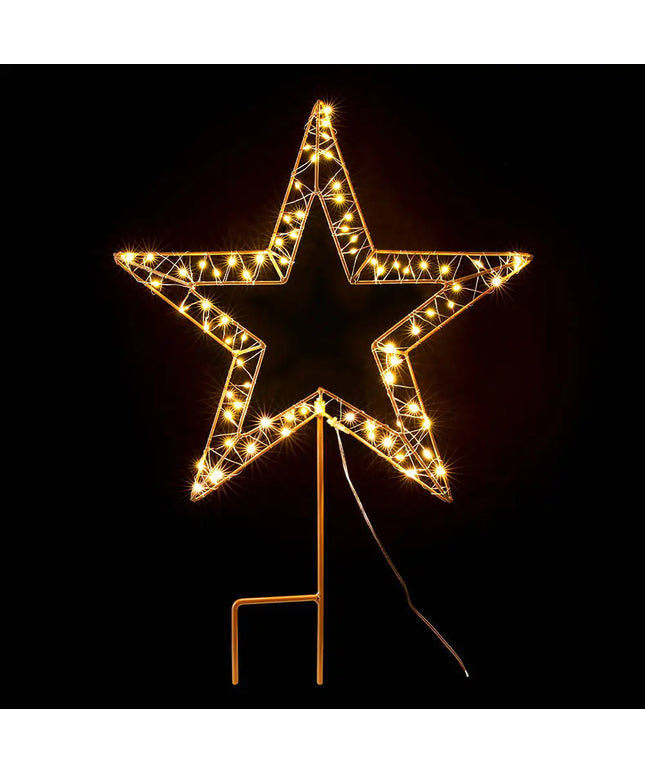 100 LED Christmas Lights Fairy Light Ground Star Garden Decoration Jingle Jollys - Occasions > Christmas > Outdoor