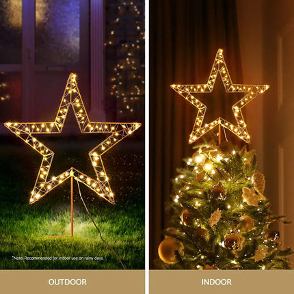 100 LED Christmas Lights Fairy Light Ground Star Garden Decoration Jingle Jollys - Occasions > Christmas > Outdoor