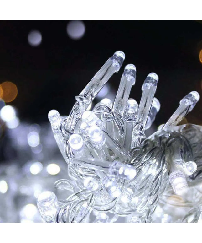 100M 500 White LED Christmas String Lights Outdoor Plug in Kit Dropli, Occasions > Christmas, jingle-jollys-100m-christmas-string-lights-500led-party-wedding-outdoor-garden