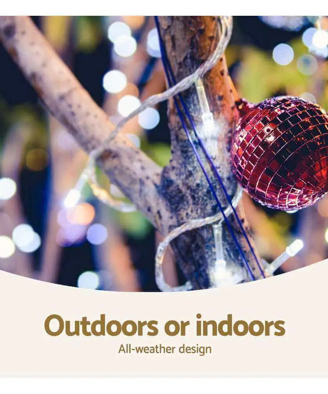 100M 500 White LED Christmas String Lights Outdoor Plug in Kit Dropli, Occasions > Christmas, jingle-jollys-100m-christmas-string-lights-500led-party-wedding-outdoor-garden