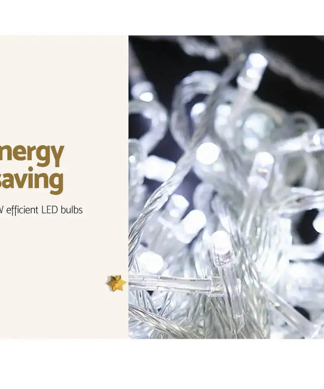 100M 500 White LED Christmas String Lights Outdoor Plug in Kit Dropli, Occasions > Christmas, jingle-jollys-100m-christmas-string-lights-500led-party-wedding-outdoor-garden