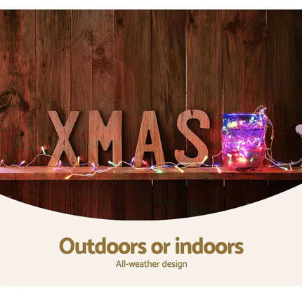 100M Christmas String Lights 500LED Multi Colour Plug in Kit Dropli, Occasions > Lights, jingle-jollys-100m-christmas-string-lights-500led-multi-colour