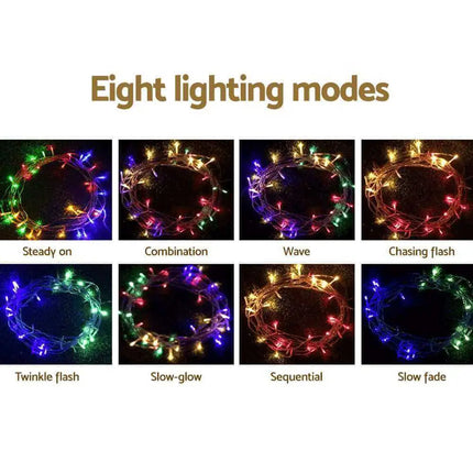 100M Christmas String Lights 500LED Multi Colour Plug in Kit Dropli, Occasions > Lights, jingle-jollys-100m-christmas-string-lights-500led-multi-colour
