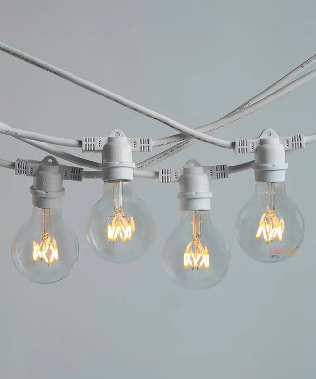 10m White Festoon String Lights with 10 Bulb 240V Liquidleds, Festoon String, 10m-white-festoon-string-lights-with-10-bulb-240v