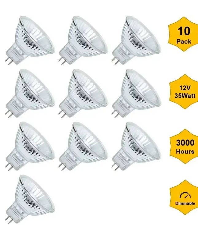 10Pack 12V 35W MR16 Halogen Downlight Philips Philips, Halogen MR16, 12v-35w-mr16-halogen-philips