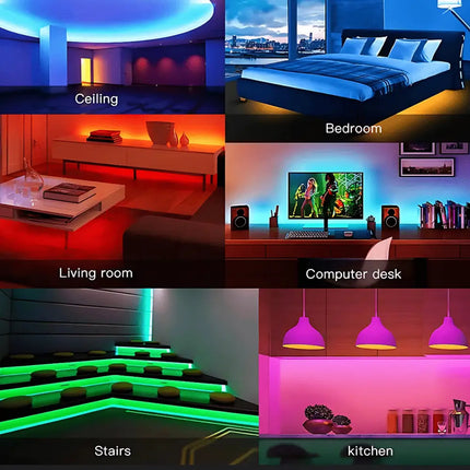 5mm COB Mini ColourRush LED Strip Light - Red