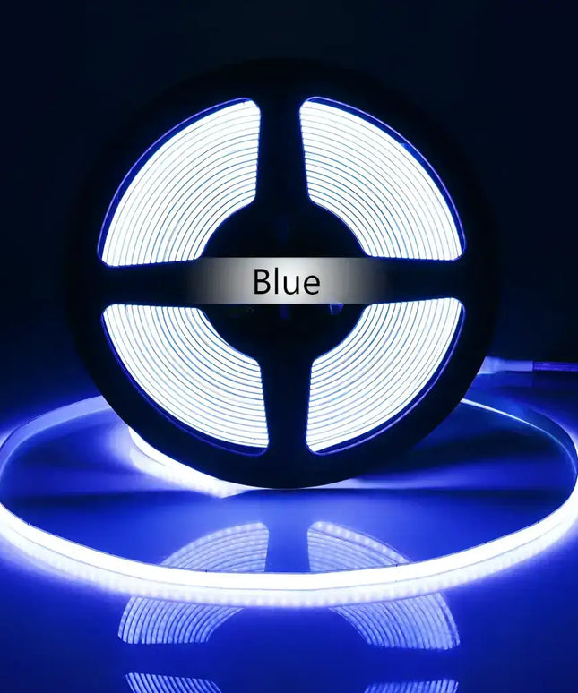 10W 5mm IP20 LumaFlex ColourRush Mini COB Strip - Blue / Per meter Custom Lengths - Light Ropes & Strings