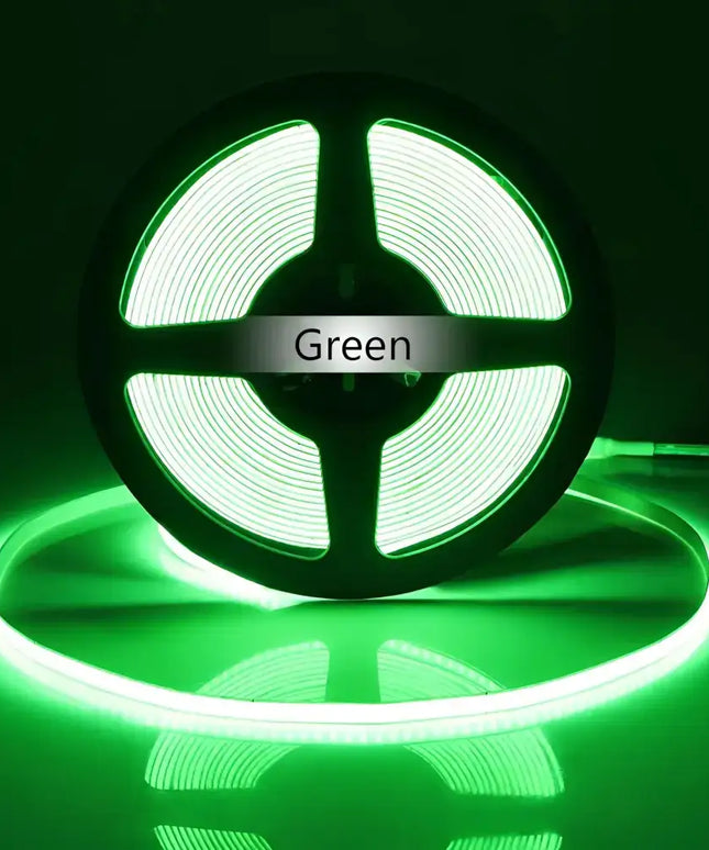 10W 5mm IP20 LumaFlex ColourRush Mini COB Strip - Green / Per meter Custom Lengths - Light Ropes & Strings