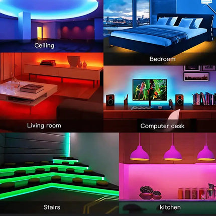 5mm COB Mini ColourRush LED Strip Light - Red