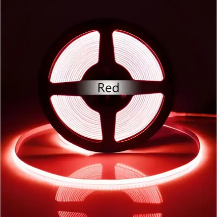 10W 5mm IP20 LumaFlex ColourRush Mini COB Strip - Red / Per meter Custom Lengths - Light Ropes & Strings