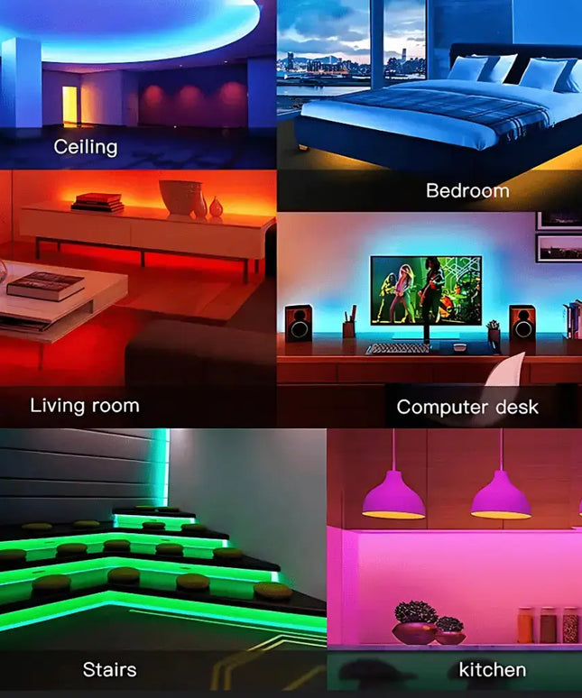 5mm COB Mini ColourRush LED Strip Light - Red