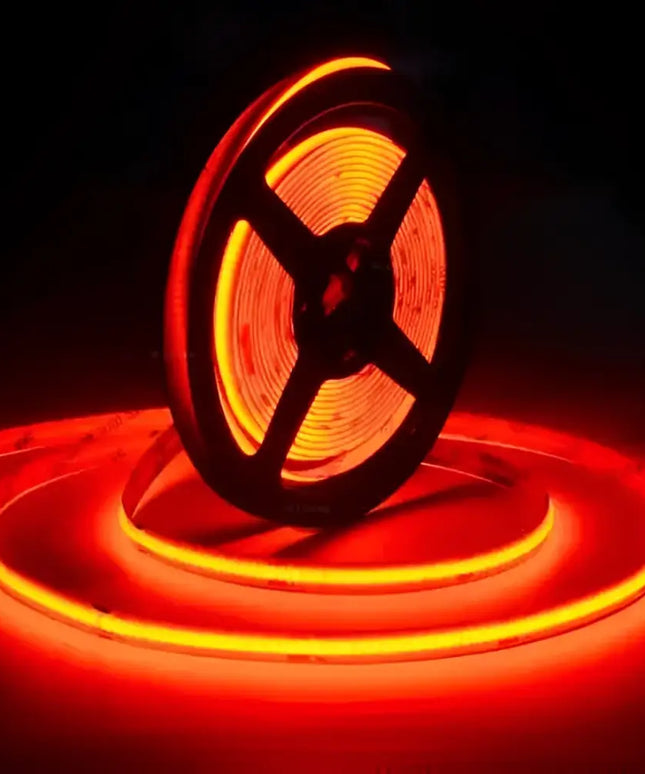 10W 8mm LumaFlex ColourRush COB Strip - Red / Per meter Custom Lengths - Light Ropes & Strings