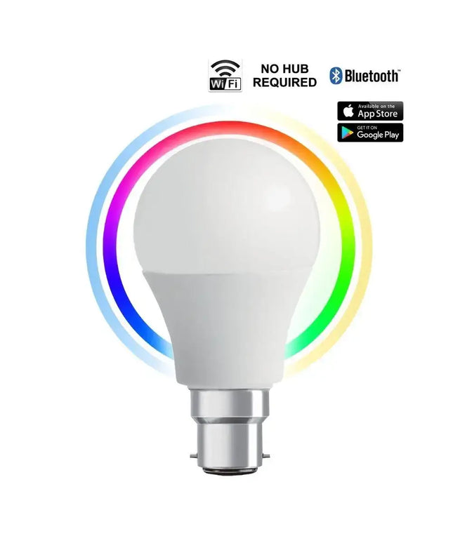 CLA SMART 10W LED Smart Dimmable RGB + Tricolour GLS - E27/B22-GLOBES-CLA Lighting