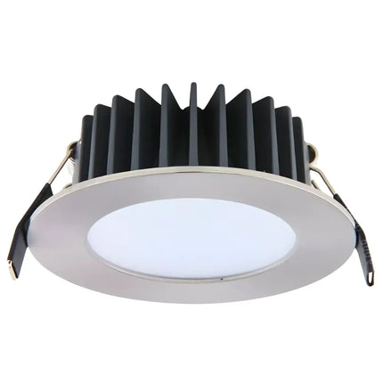 Lummax DL7010 - 10W LED Dimmable Mini Round Flat Face Downlight IP44 Satin Chrome