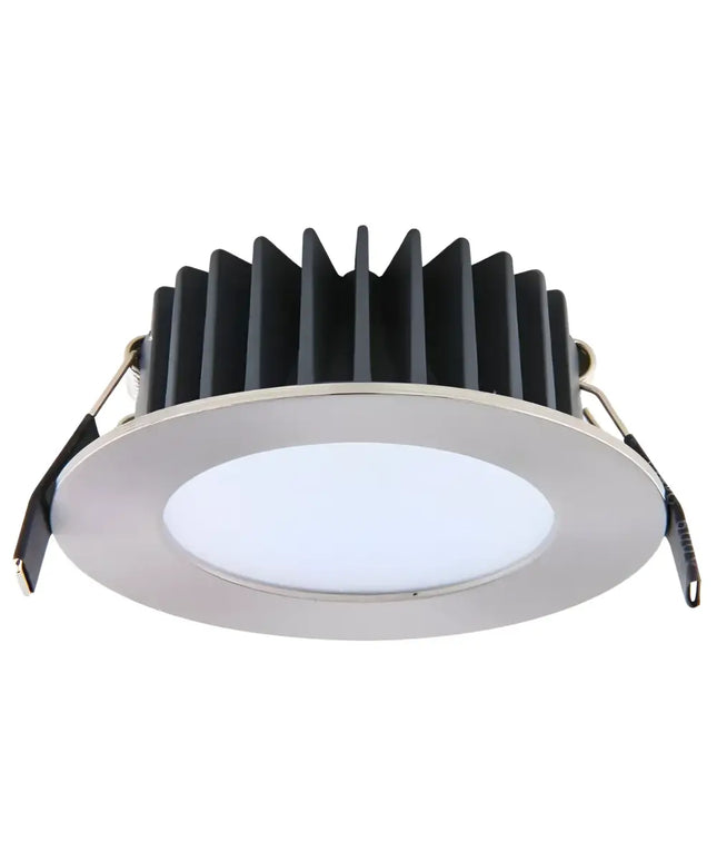 Lummax DL7010 - 10W LED Dimmable Mini Round Flat Face Downlight IP44 Satin Chrome