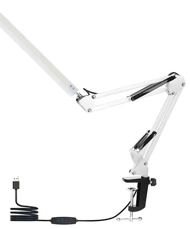 10W Swing Arm Eye-Caring Dimmable Desk Light with Clamp