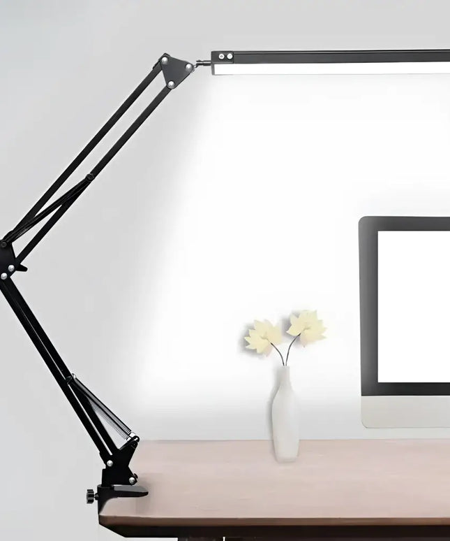 10W Swing Arm Eye-Caring Dimmable Desk Light with Clamp
