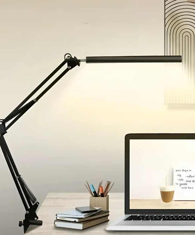 10W Swing Arm Eye-Caring Dimmable Desk Light with Clamp