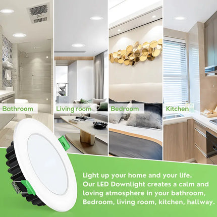10W Tri-Colour Dimmable LED Downlight | 70mm Cut Out | Kakadu Mini