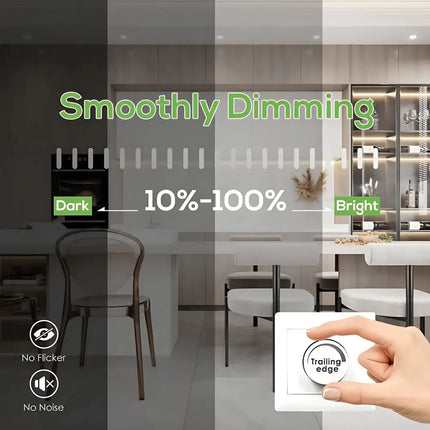 10W Tri-Colour Dimmable LED Downlight | 90mm Cut Out | Uluru Sleek